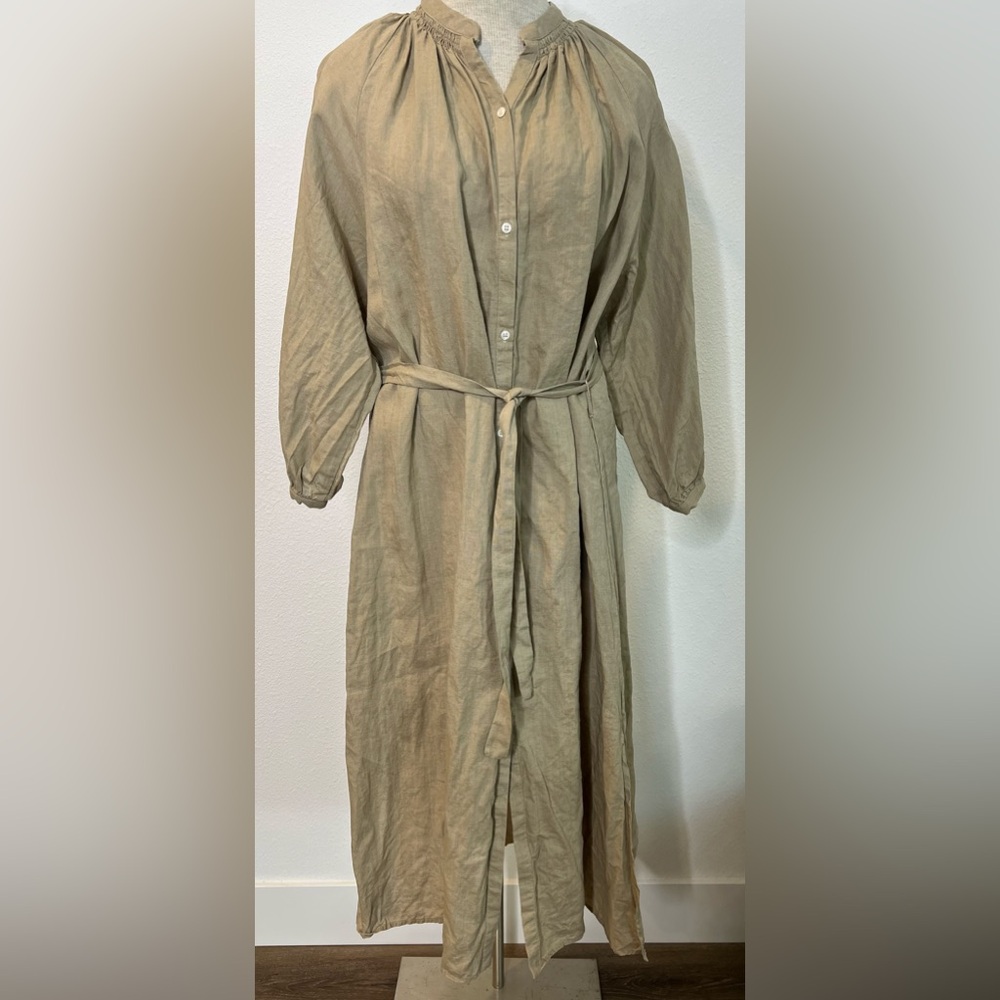 Emin & Paul Belted Linen Dress
